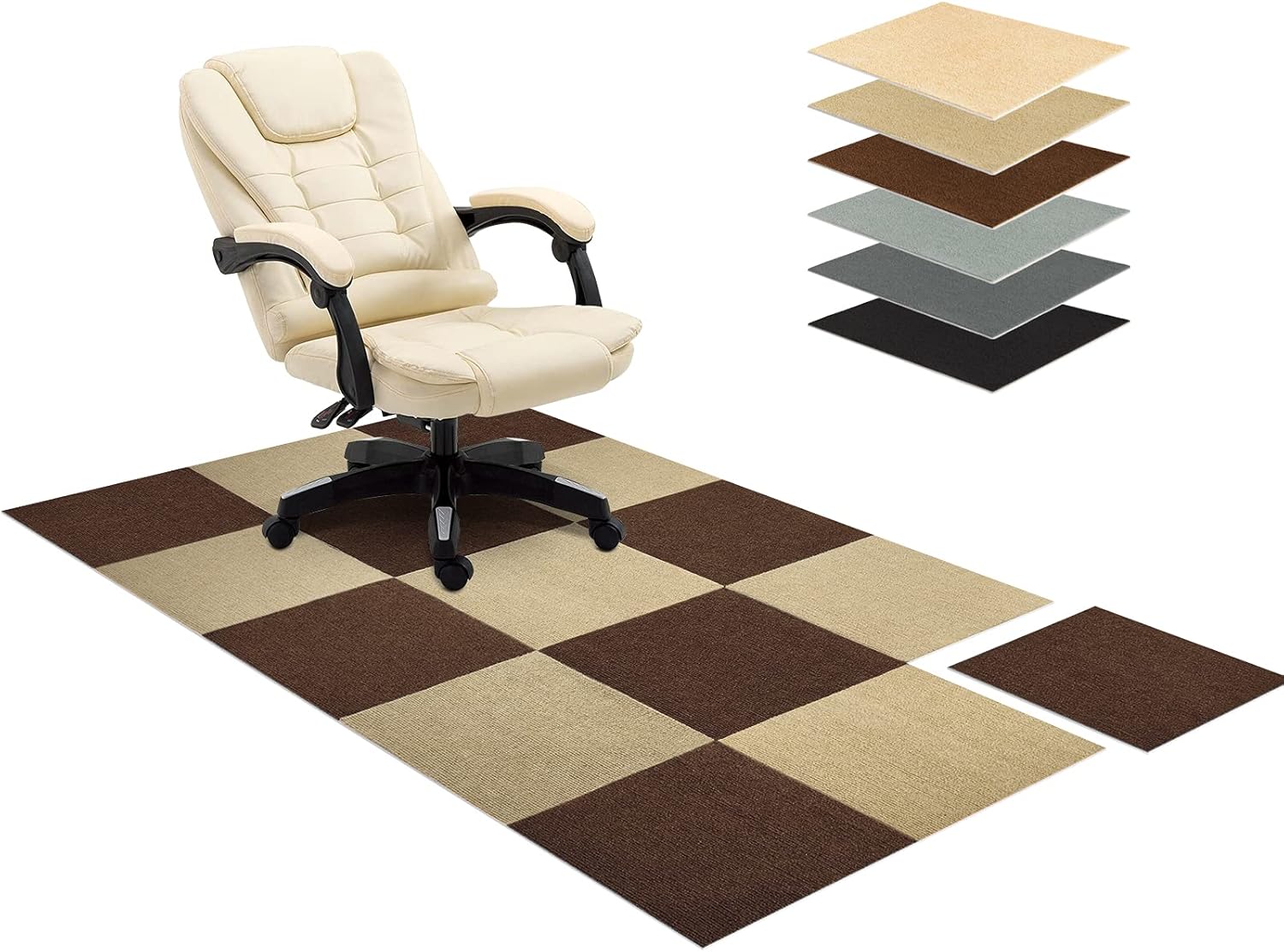 HOMEIDEAS Office Chair Mat for Hardwood Floor Mats for
