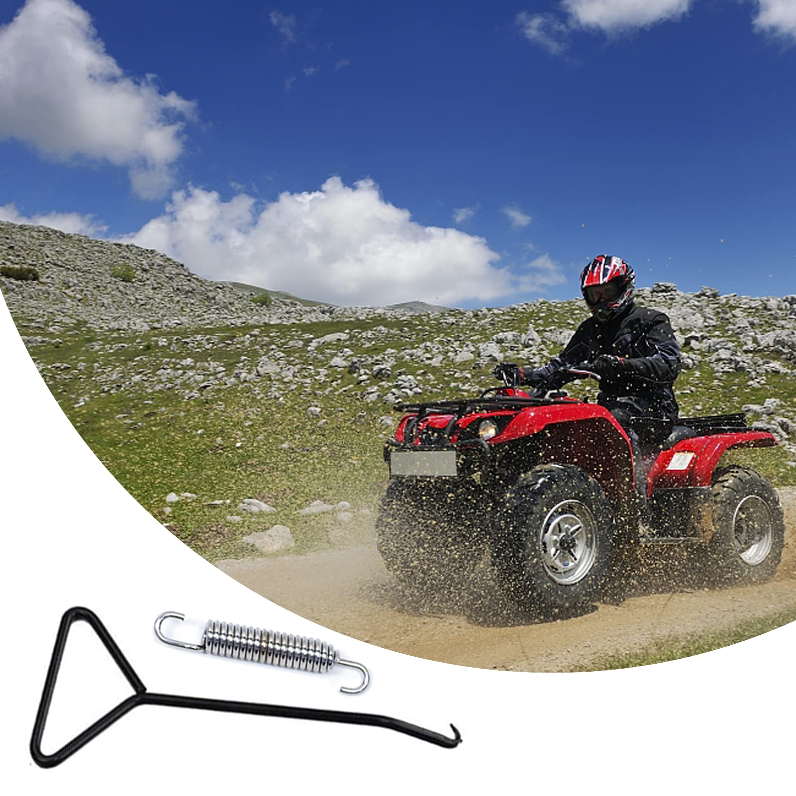 Molle di scarico per moto in acciaio inox 58 mm con gancio a molla per silenziatore