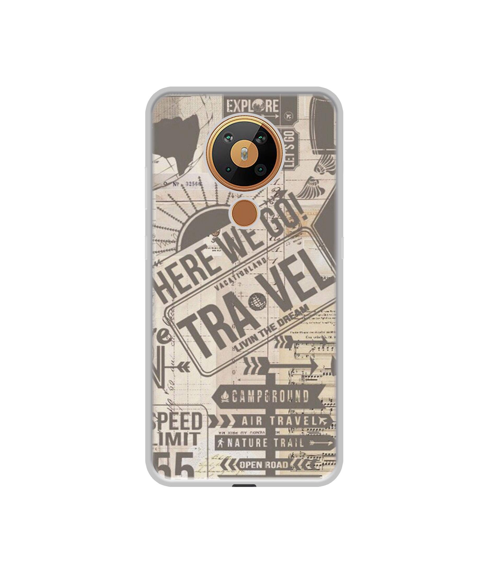 Casotec Travel Design Printed Silicon Soft TPU Back Case Cover for Nokia 5.3 (B08LYNMBCV) Amazon Price History, Amazon Price Tracker