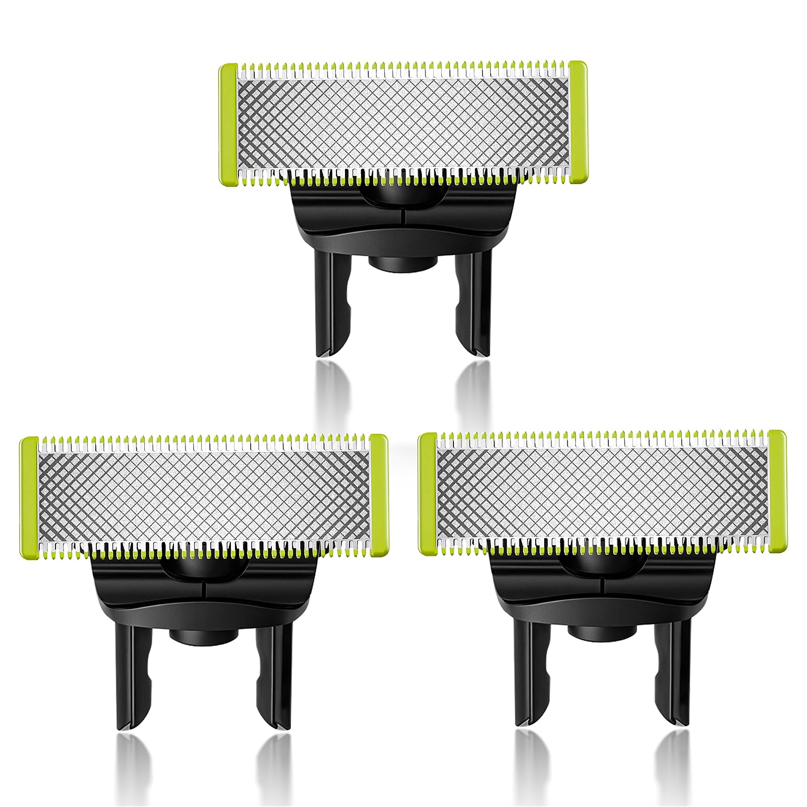 3 Stück Ersatzklinge für Philips, Face & Body Wasserdichte Ersatzköpfe, Edelstahl Klingen Einzeln verpackt