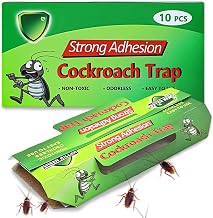 10 x Powerful Cockroach Traps, Cockroach Traps, Powerful Anti-Cockroach Product for Interiors, Garages, Rooms