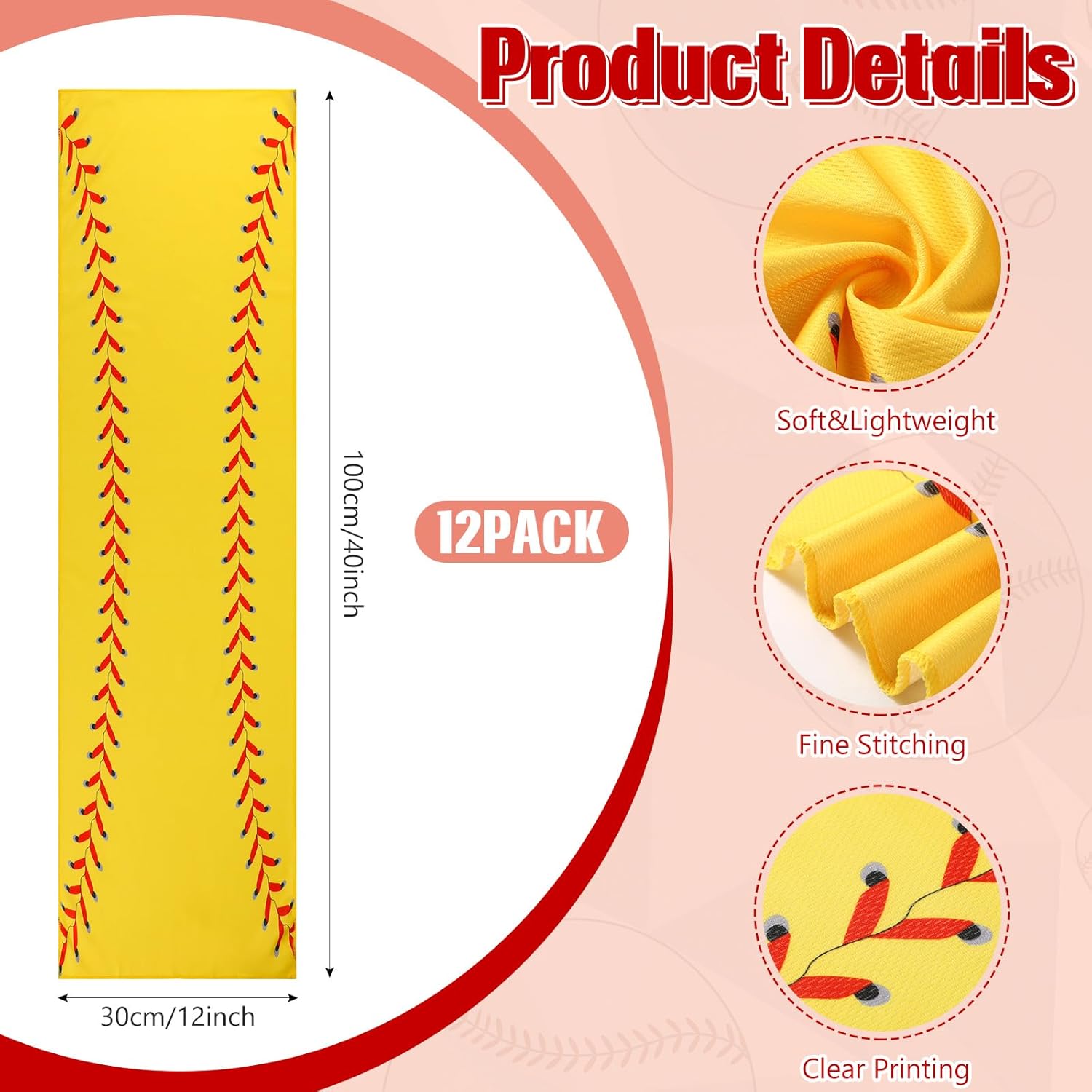 HunnmingRe 24 Pcs Sport Party Favors Include 12 Pcs 20 oz Plastic Soccer Football Basketball Water Bottles Bulk 12 Pcs 40"x12" Softball Baseball Cooling Towels for Soccer Sport Team Gift