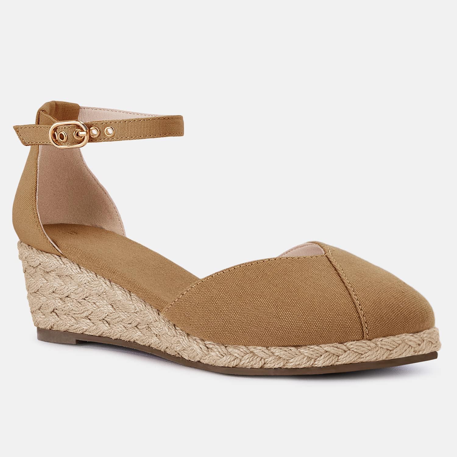 Juliet Holy Womens Espadrilles Sandals Closed Toe Platform Ankle Strap Casual Summer Wedges - Image 6