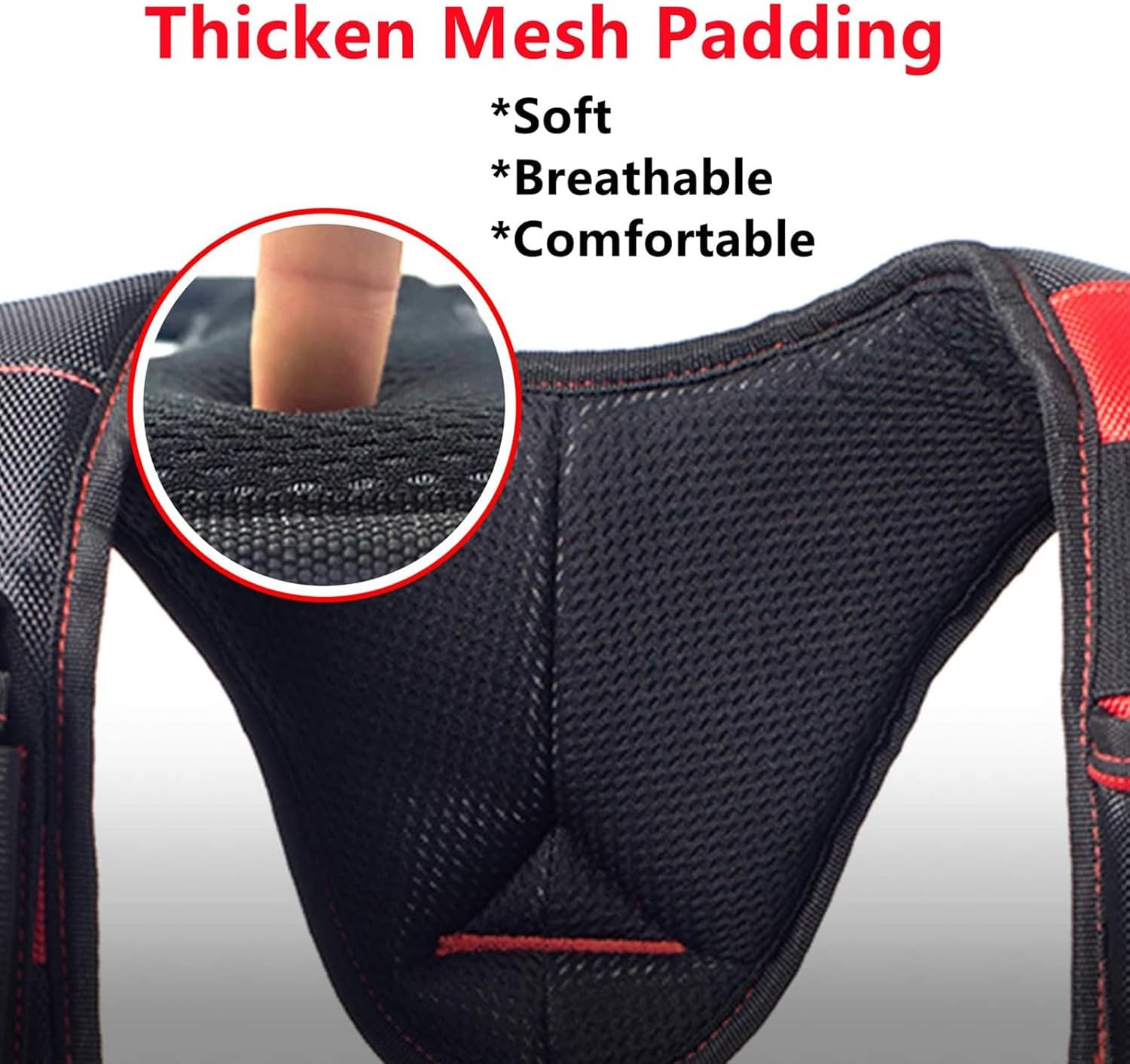 Dr.TOUGH Tool Belt Suspenders for Men Carpenter Tool Belt with Suspenders Padded Tool Belt Suspenders With Magnet Pocket (Red and Black) - Image 4