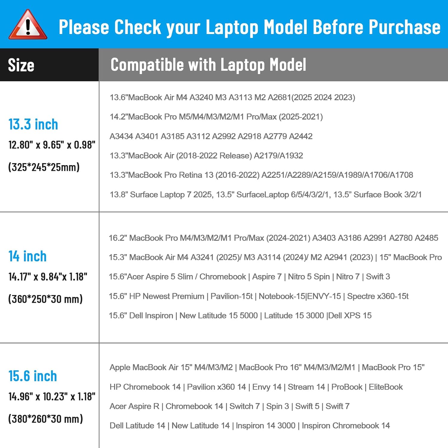 FINPAC Laptop Shoulder Bag for 13-16 inch Compatible with MacBook Air/Pro M5/M4/M3/M2/M1 2025-2018, Surface Laptop/Book - Image 6