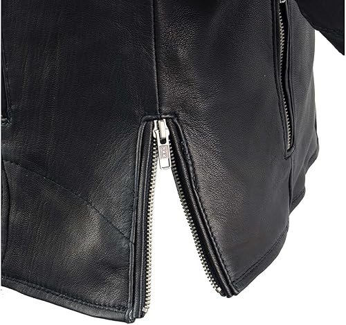 Miniatura 7 de Milwaukee Leather chamarra de piel con ventilación para motocicleta, para mujer