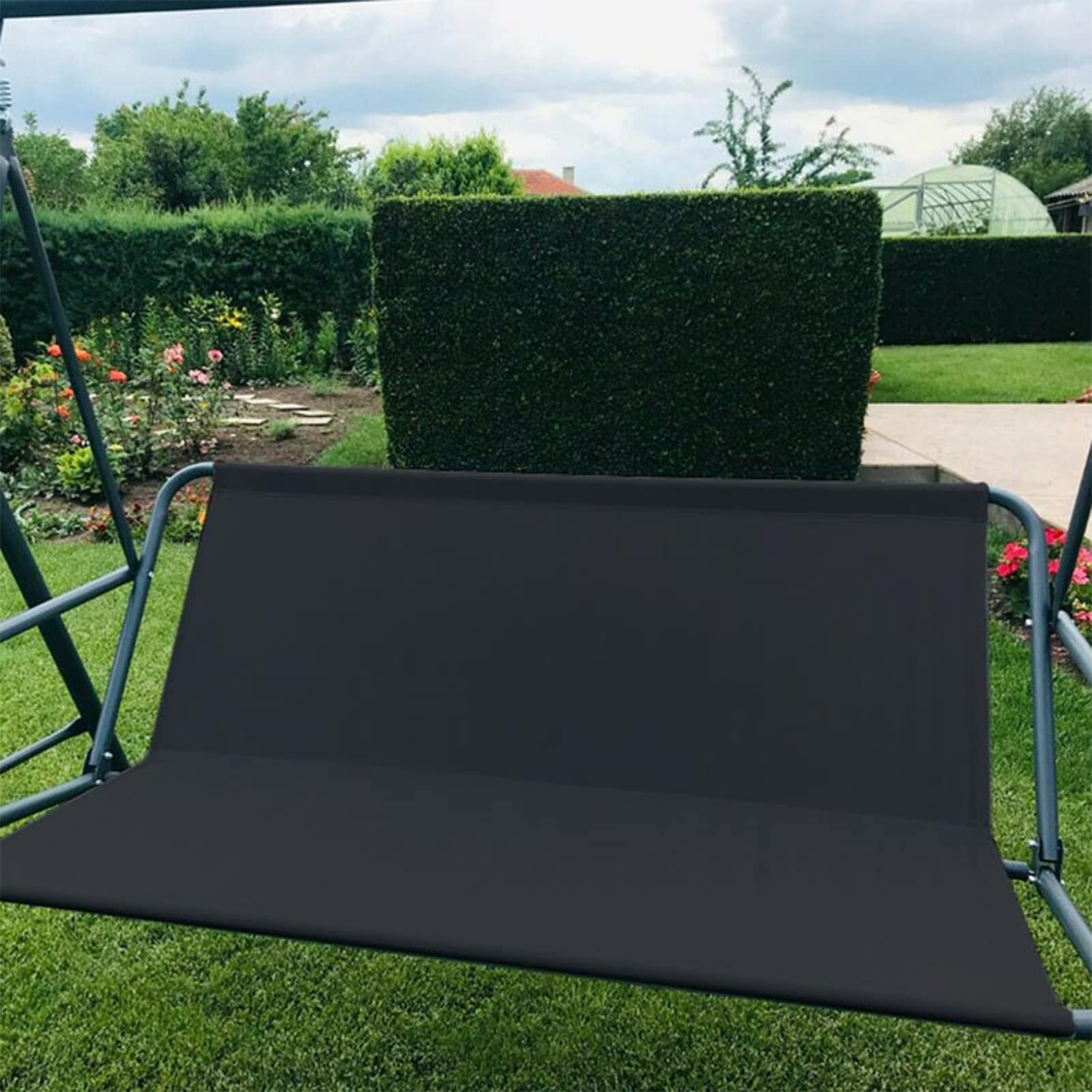 Housse de rechange imperméable pour balancelle hollywoodienne, tissu bœuf 600D, support d'assise et de dossier pour hamac de jardin, accessoires de balancelle d'extérieur