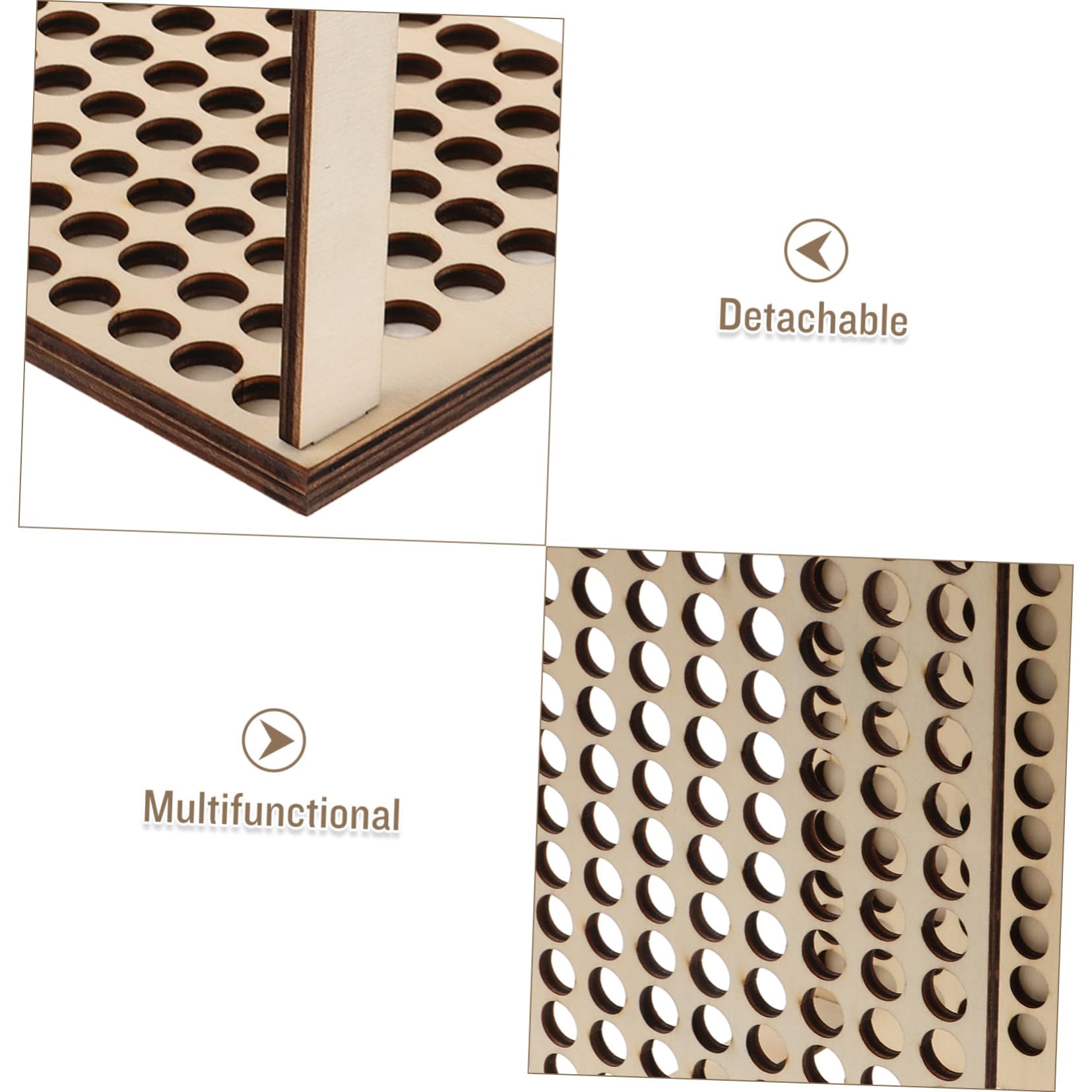 Operitacx 5 Pezzi Legno Organizer per Penne e Materiale da Pittura Design per Appassionati Fai da Te