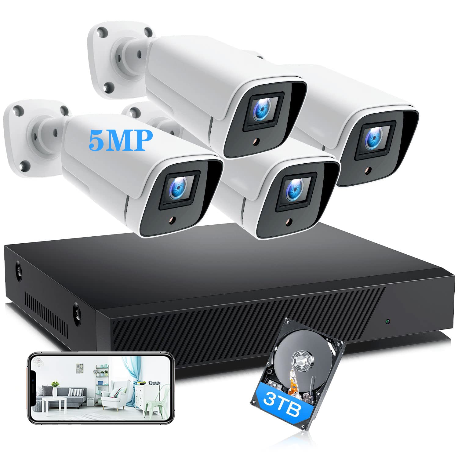 クラシカルレインボーハッピーバード 期間限定値下！防犯カメラ8台+