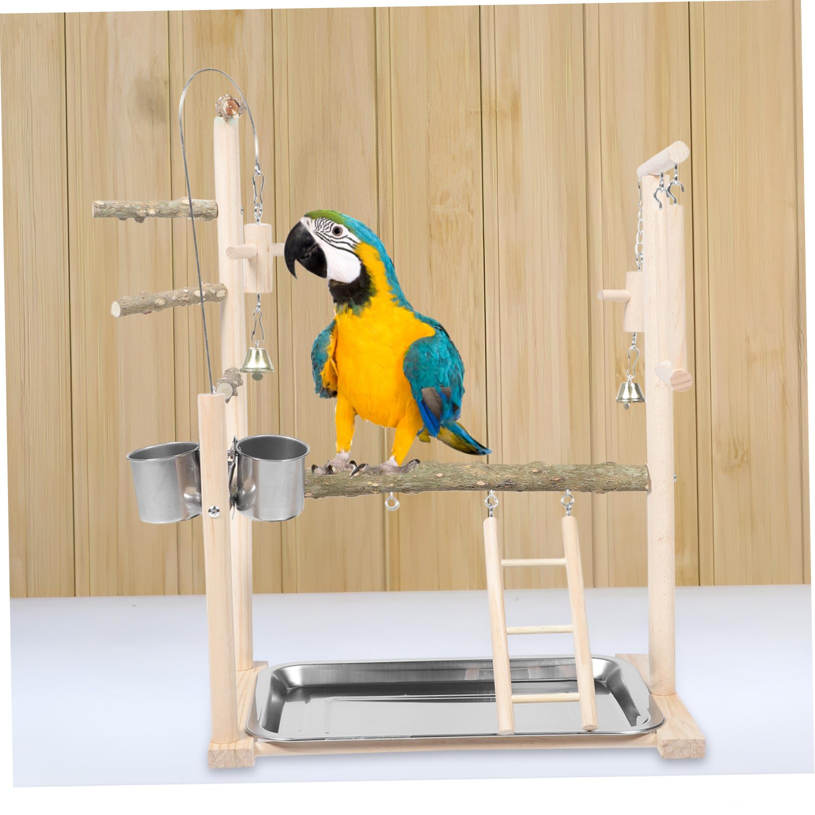 Papageien Trainingsständer mit Wellensittich Sitzständer für Vogelkäfig Vogelzubehör zur Koordinationsentwicklung und Unterhaltung