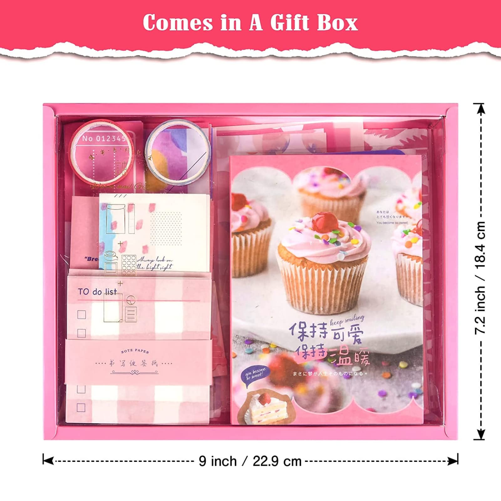 The AutoStory Floral Scrapbooking Bundle A6 Junk Journal Aesthetic Decals Art Craft Pages Washi Tape DIY Stationery Set Planner Decor Keepsake Present for Teens Girls (My Sweetheart, Pink) 4