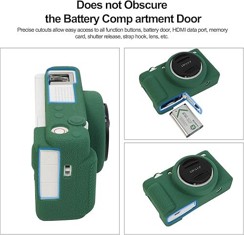 Miniatura 4 de Easy Hood ZV-1F - Funda protectora de goma de silicona suave para cámara digital Sony ZV-1F ZV1F, delgada, protección de la funda para cámara réflex