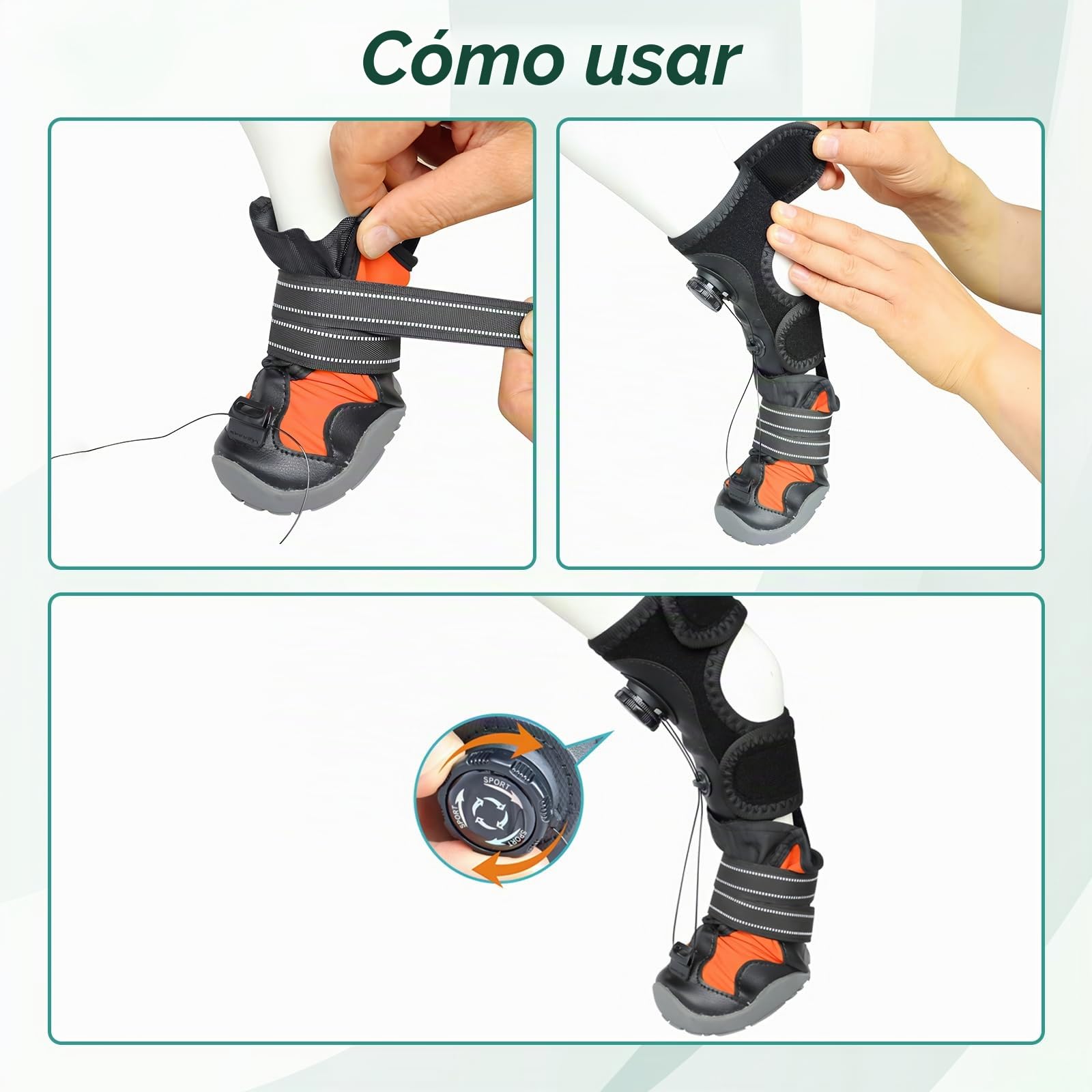 Ayuda correctiva para perros articulaciones zapatos ortopédicos elevador de pies para perros ayuda correctiva para problemas de pies elevador seguro mejora la marcha y el funcionamiento XL