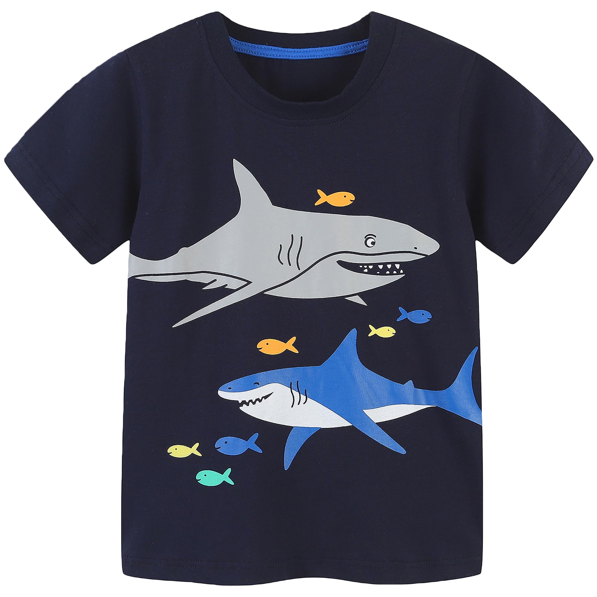 AIWUHE Toddler T Shirts Cotton Summer Tshirts Boys Girls Short Sleeve Tee Tops Casual Graphic Clothes Crew Neck Shirts 2-6Y