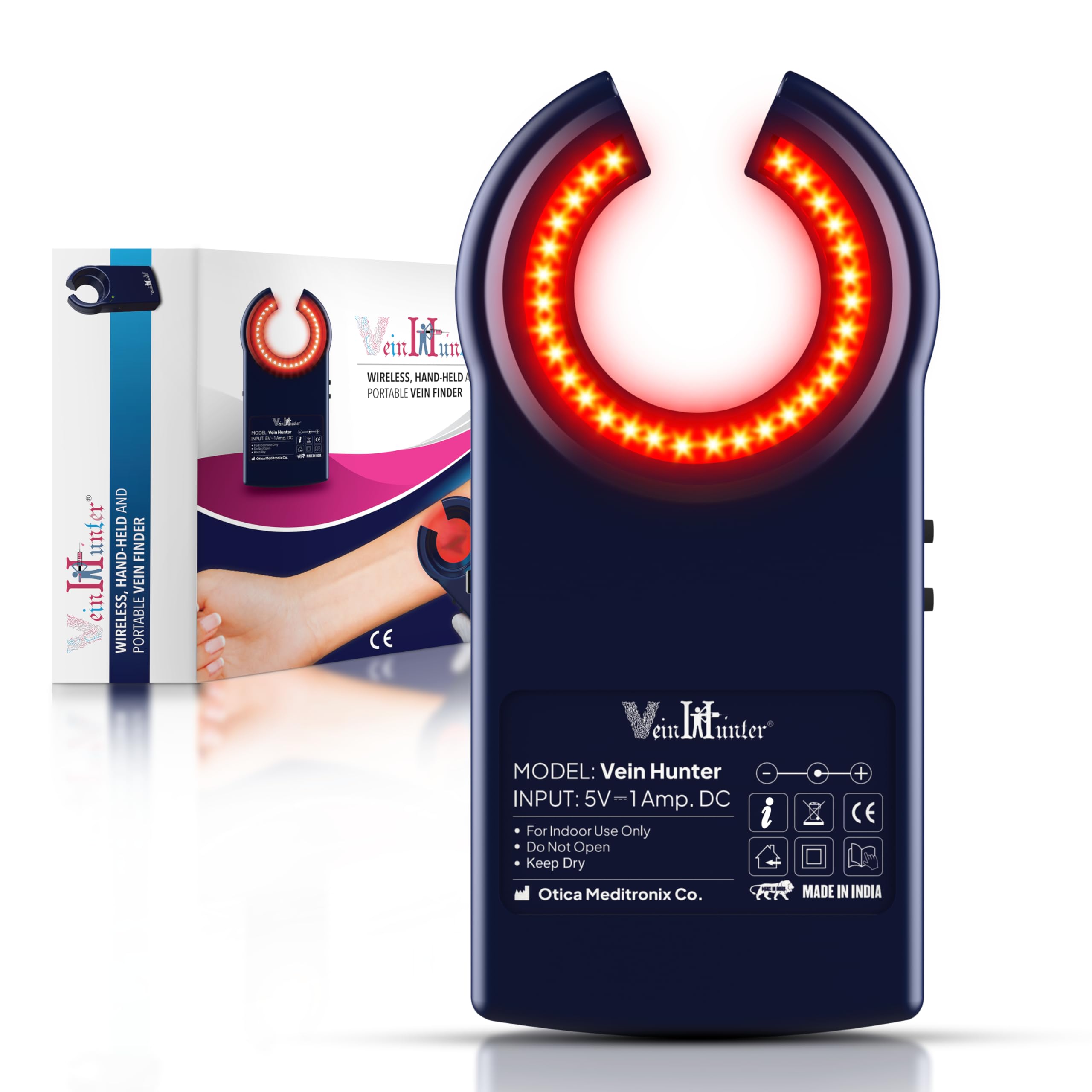 Otica Occhiali a LED per ricerca vena a infrarossi, per flebotomia, per medico, infermieri, uso domestico