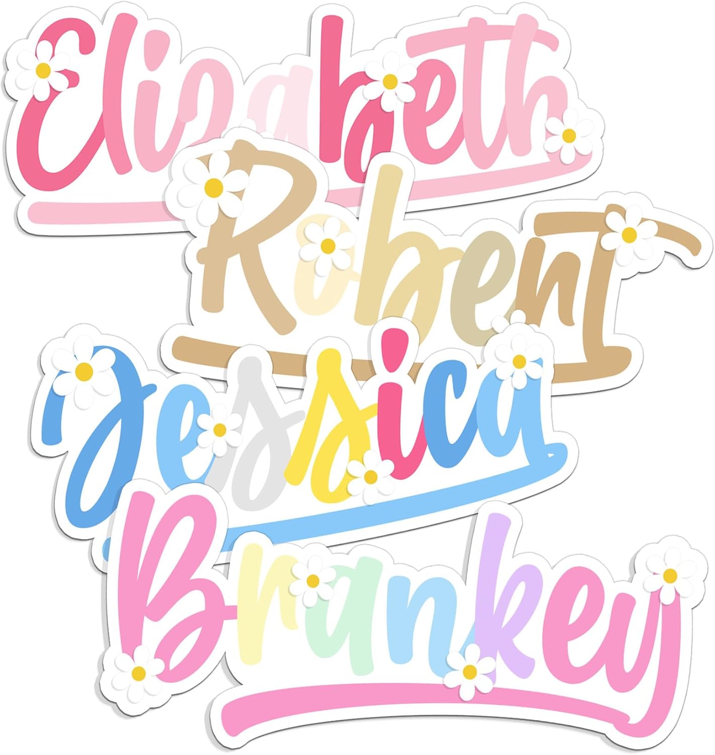 Custom Name Sticker Personalized First and Last Name