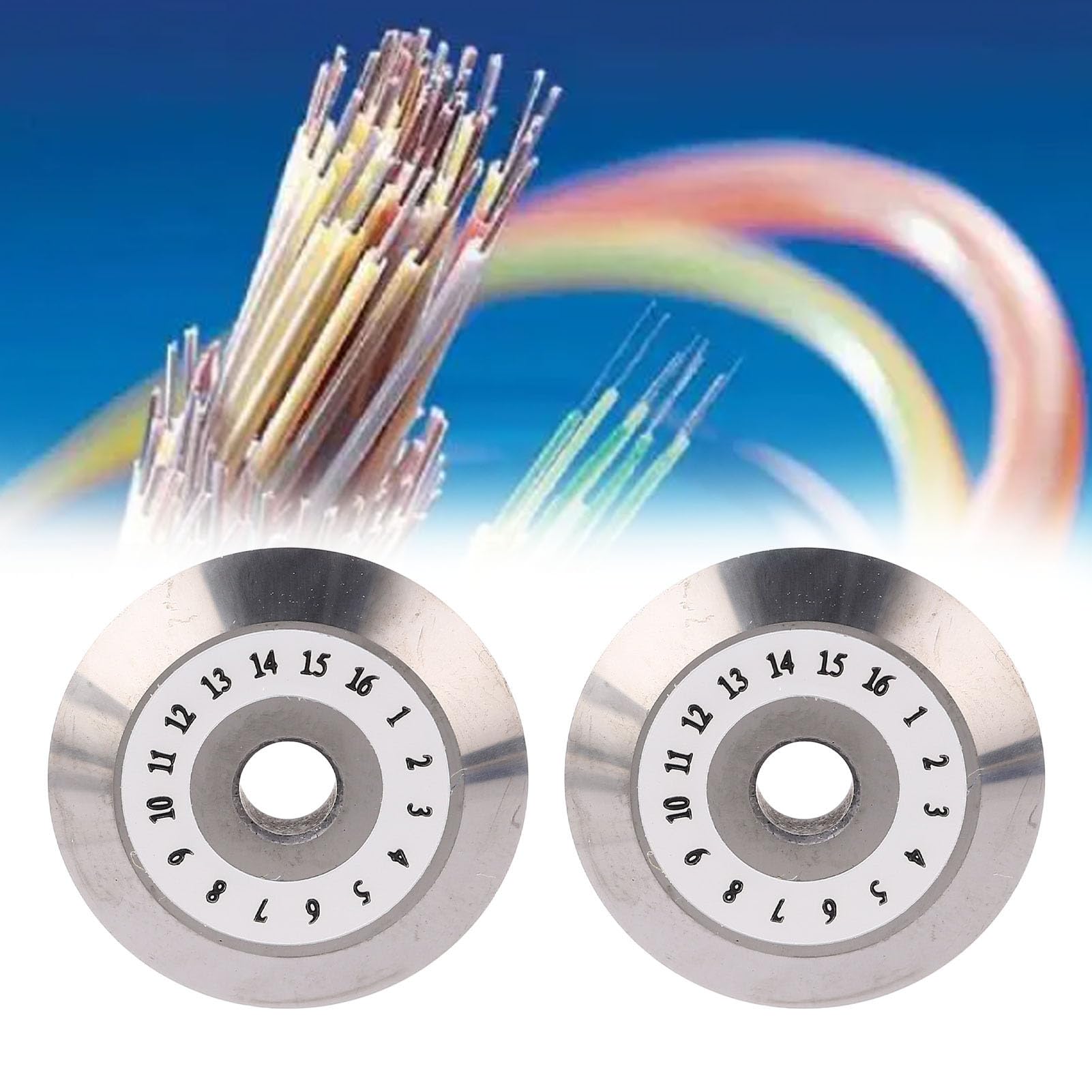 Marhynchus 20-mm-Faserspalterklinge, 16-seitiges Wolframcarbid-Schneidrad mit 5000 Kernen Schnittlebensdauer, für SKL 6C ET 205 HB 6C Glasfaser-Schneidmesser