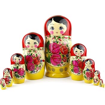 Amazon.com: Shuoyiersty Lindo Ruso Nesting Muñecas, Matryoshka Llavero Colgador de Teléfono Bolsa Regalos Color al azar: Home \u0026 Kitchen