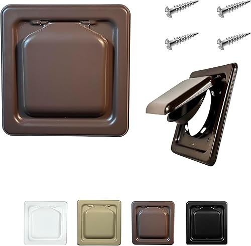 Miniatura 93 de NO-PEST VENT Exclusiva cubierta de ventilación de secadora de doble puerta, fabricada en Estados Unidos con plástico muy resistente a los rayos UV