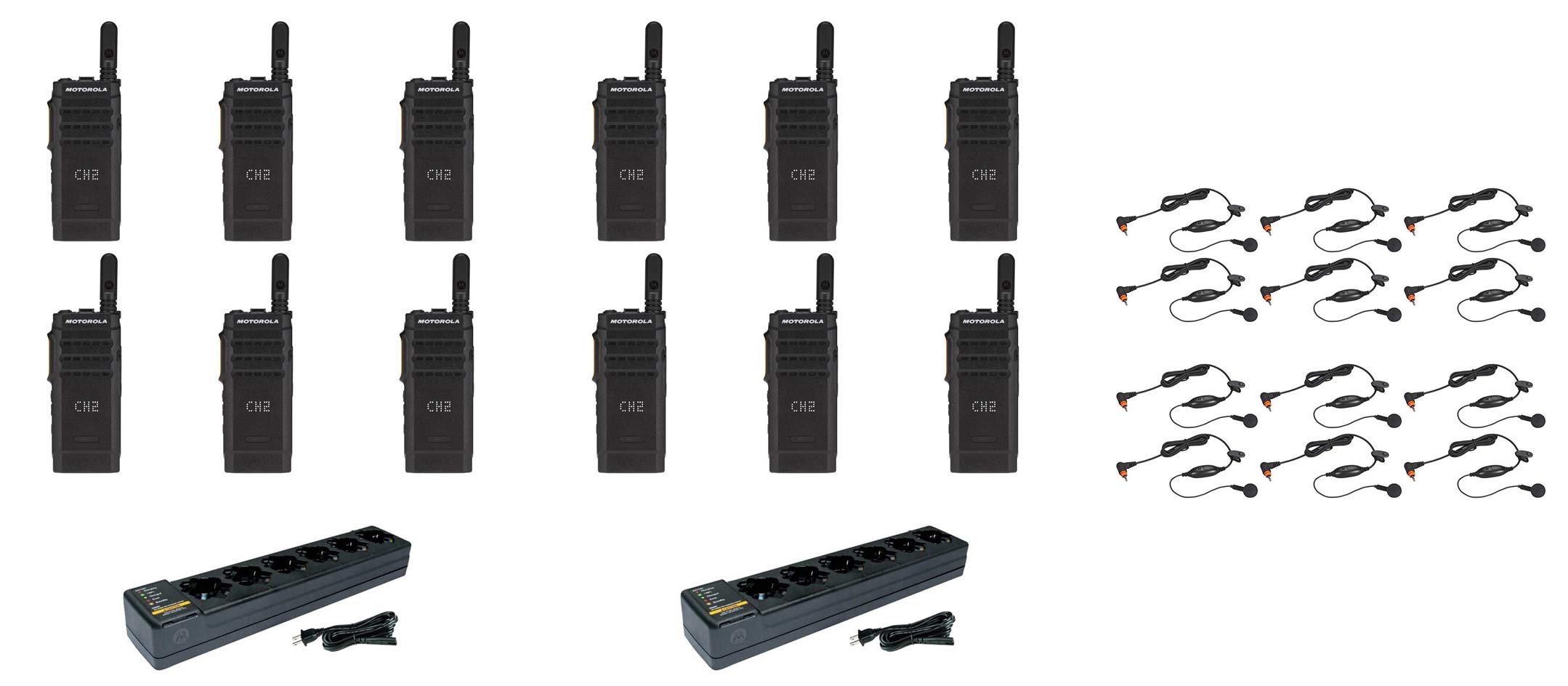 SL300-V-SC-99 VHF 136-174MHz 99 Channel 3 Watt Digital DMR Display Radio with PMLN7156 Earbud and PMLN7101 Multi Unit