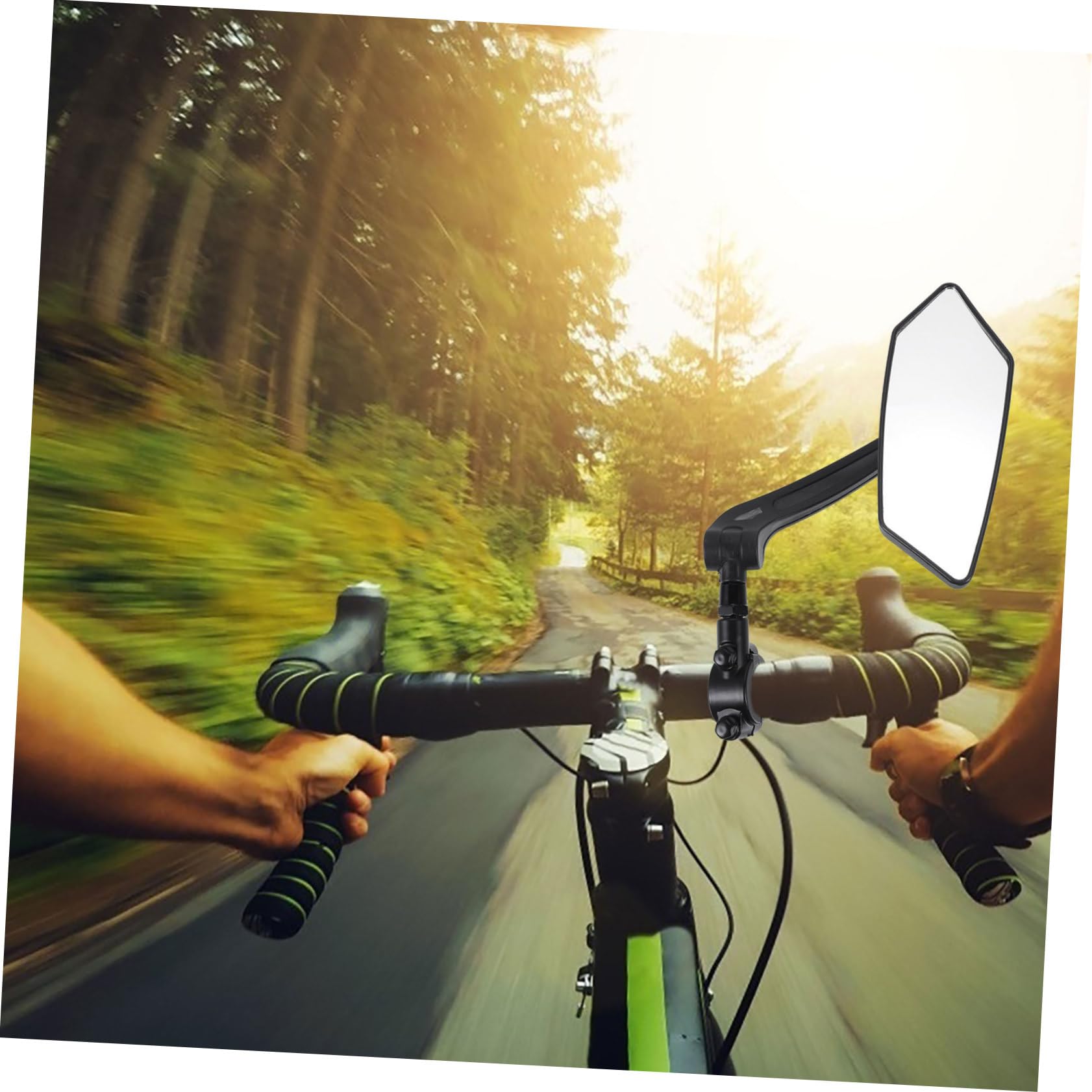 Toyvian 5 Pezzi Specchietto Retrovisore per Laterale con Angolo per Mountain Bike Facile Installazione e Alta per Maggiore Sicurezza