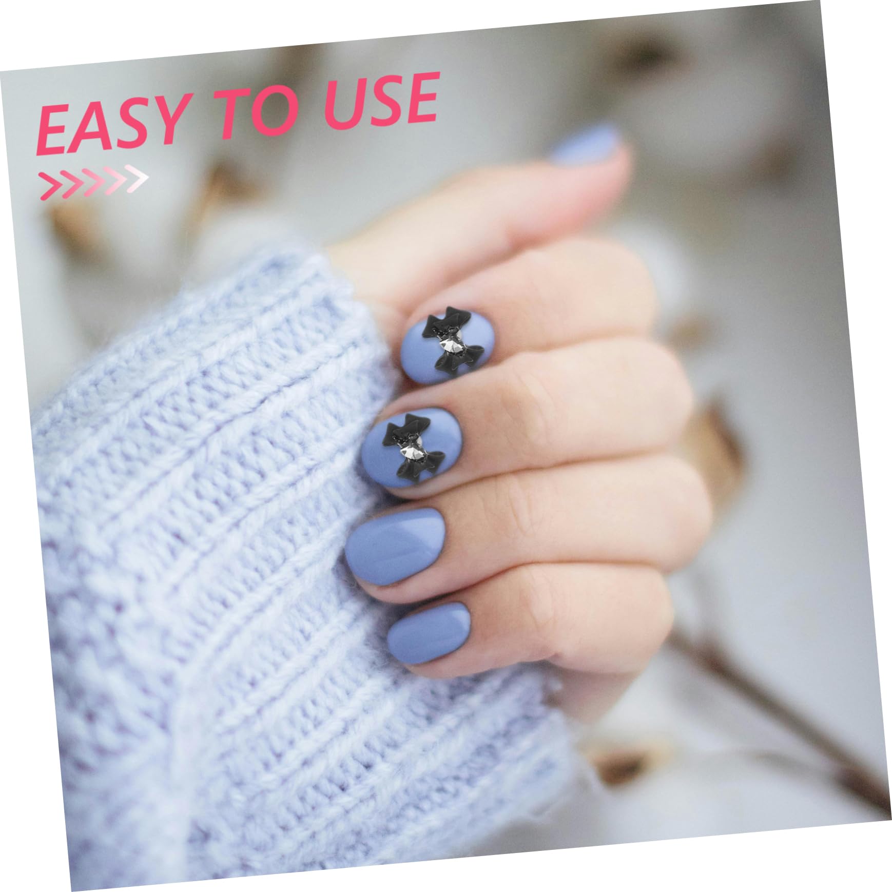 SHERCHPRY 4 Set Accessori Per Chiodi Rosa Ciondoli Per Unghie Con Strass 3d Gioielli Per Unghie Decorazione Di Nail Art Ciondolo Guidato Carino Cristallo Di 40 Pezzi*4