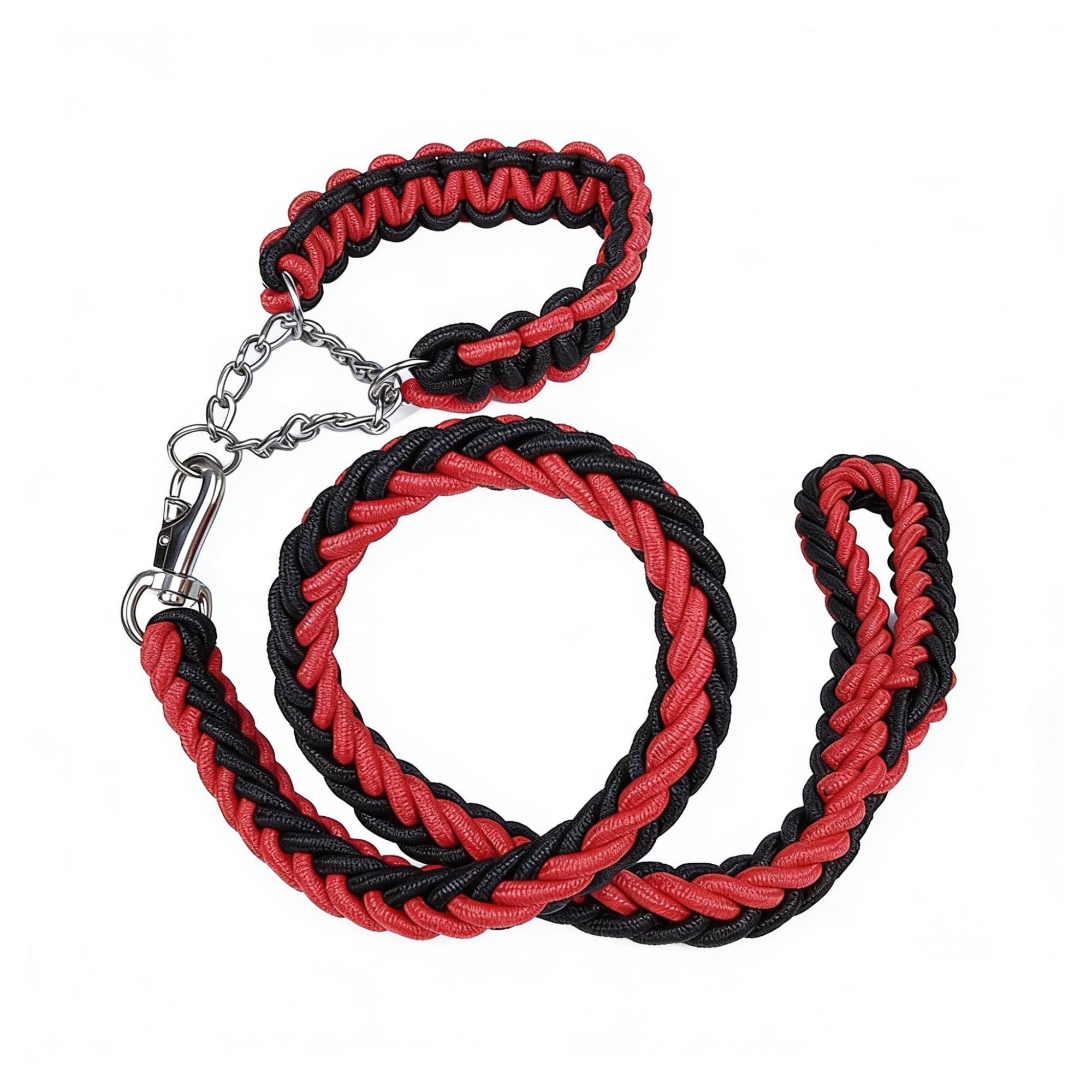 Corde de promenade épaisse pour chien moyen et grand tressée 150cm
