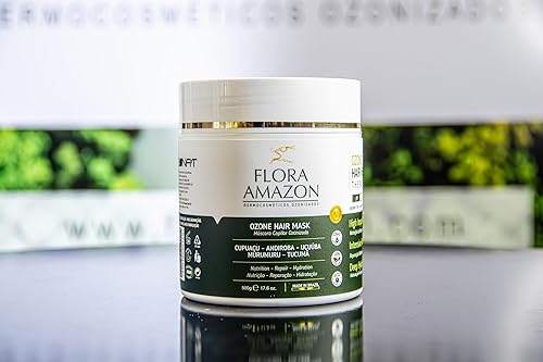 Miniatura 7 de Mascarilla capilar con infusión de ozono, cuidado natural del cabello brasileño con aceites botánicos, reconstrucción intensa, activación del