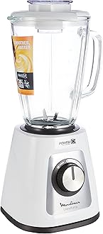 Moulinex Blendforce Glass Blender, White, 1.75 L, 700 W, LM435127