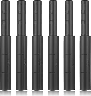 TIESOME 6 Pcs Golf Club Shaft Extender Rods for Steel Graphite Shafts Carbon Fiber Extension Sticks Compatible with Wood Iron Putter 0.49" 0.6", Black