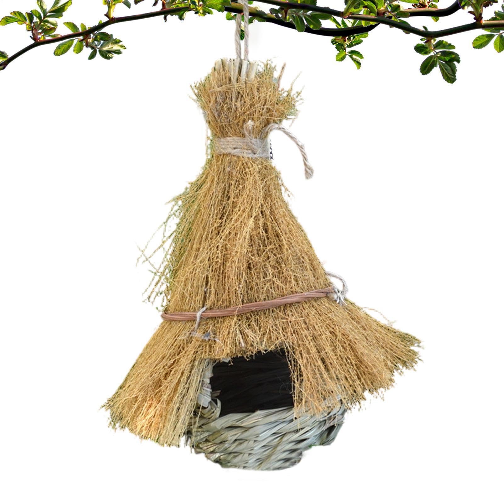Bird Nest Handwoven Rustic Reed Shelter