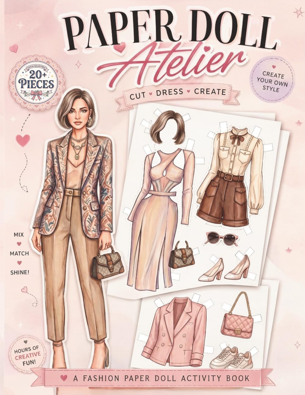 Paper Doll Atelier: Cut, Dress & Create Your Own Fashion Styles | A Stylish Paper Doll Activity Book for Teens & Adults