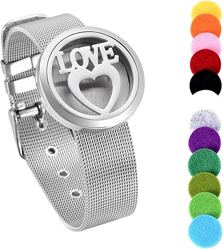memorial jewelry Aromatherapy Essential Oils Diffuser Locket Bracelet 316l Stainless Steel Bangle