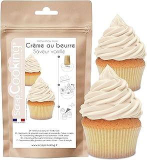SCRAP COOKING - Préparation Crème au Beurre Vanille, 200 g