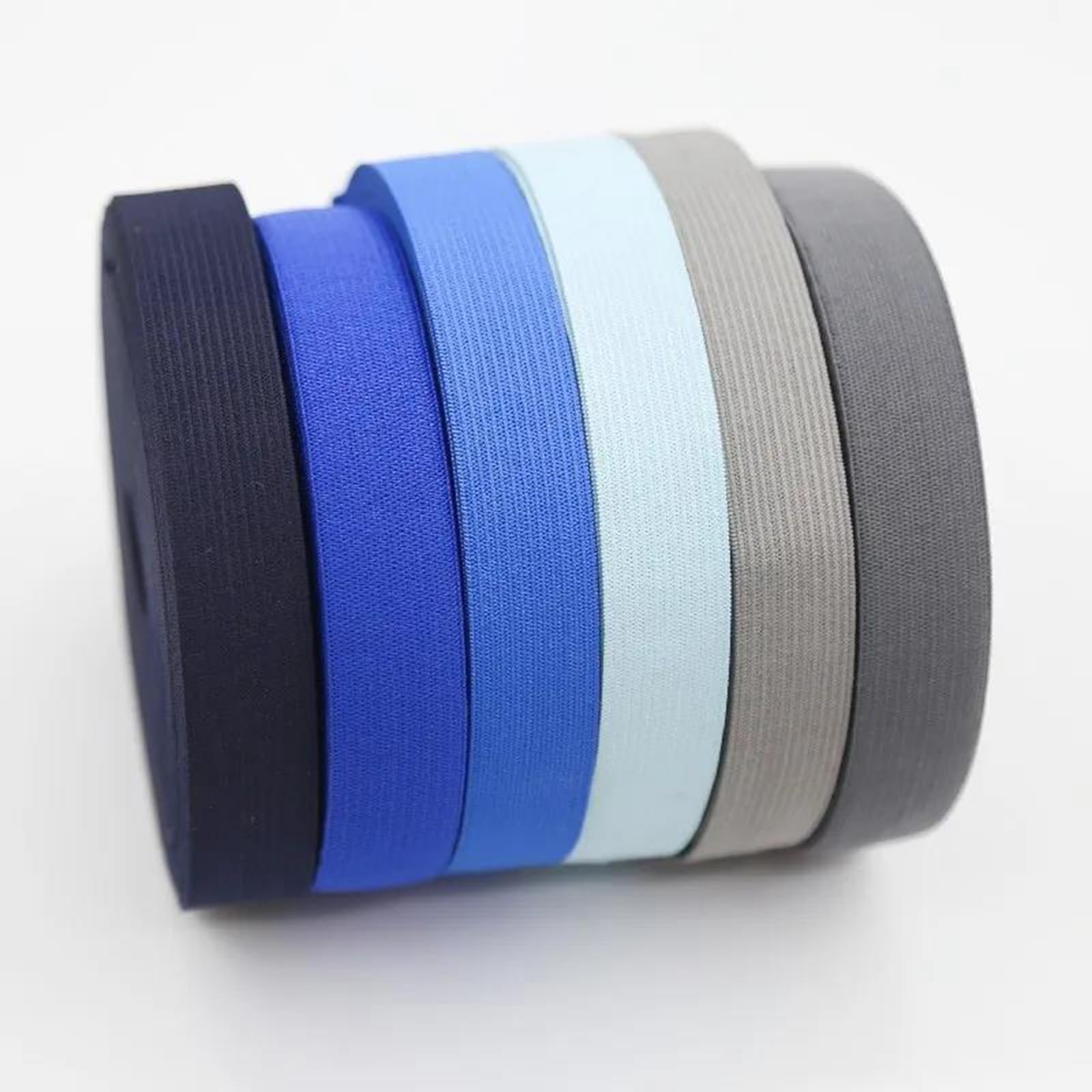 Bandas elásticas Banda elástica Ancha y Plana 5 Metros de Hilo de 20 mm for Coser Accesorios de Ropa, puños y Accesorios de Punto, Rojo, 20 mm(Light Blue)