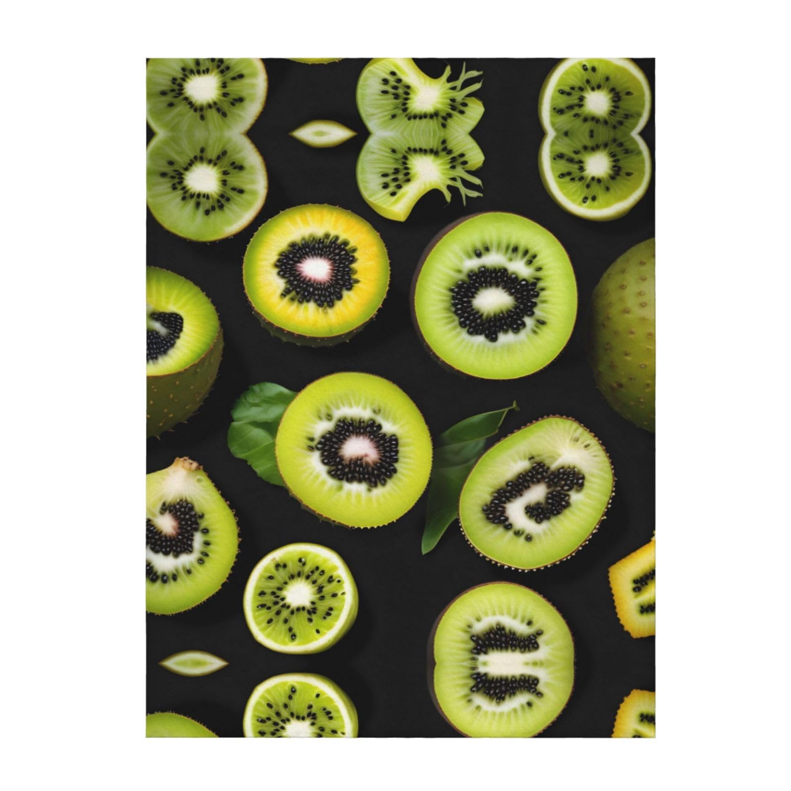 Couverture super douce jete de lit kiwi vert pour eliminer les frissons