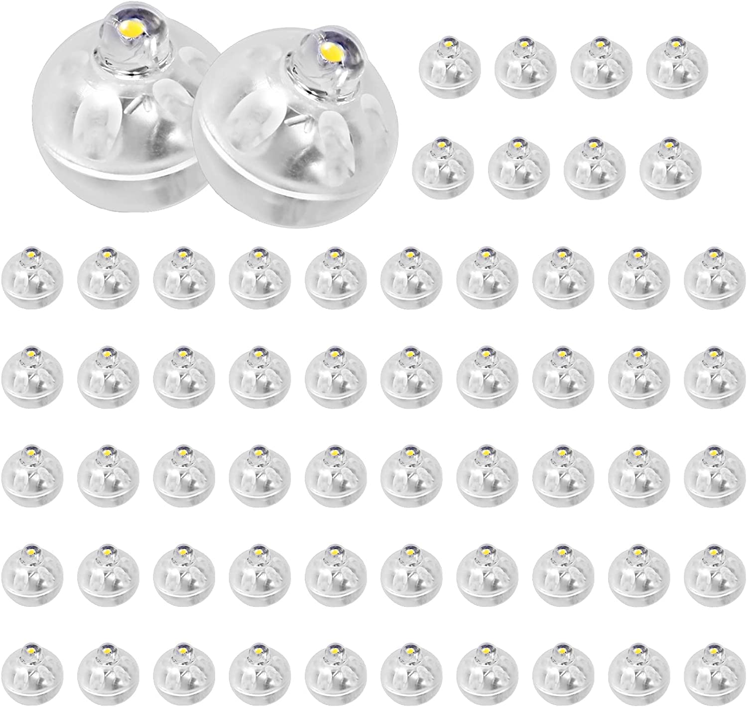 Yizhet 60 Mini LED Ballonlichter - Dekorative Ballons Lichter für Papierlaternen, Hochzeiten, Weihnachten, Partys, Geburtstage & Halloween