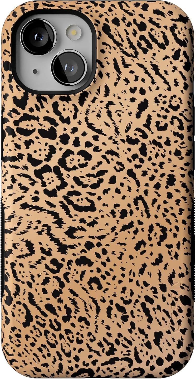 Casely iPhone 13 Case | Born to Be Wild | Jaguar Print | Bold Protective Design | Compatible with MagSafe