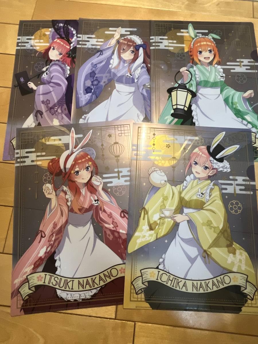 Amazon.co.jp: 五等分の花嫁 クリアファイル 全5種セット 限定