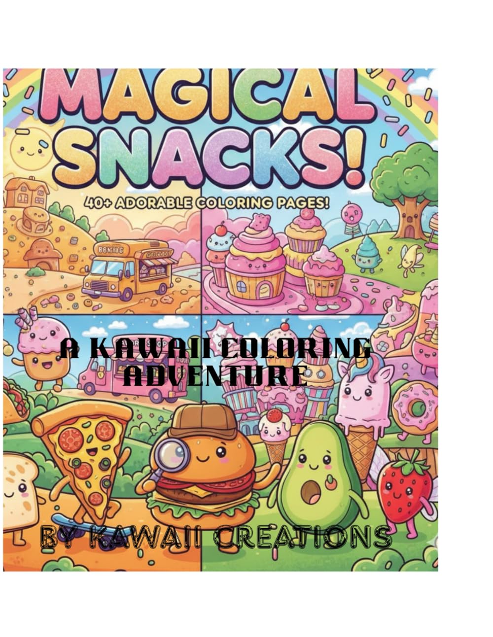 Magical Snacks: A Kawaii Coloring Adventure