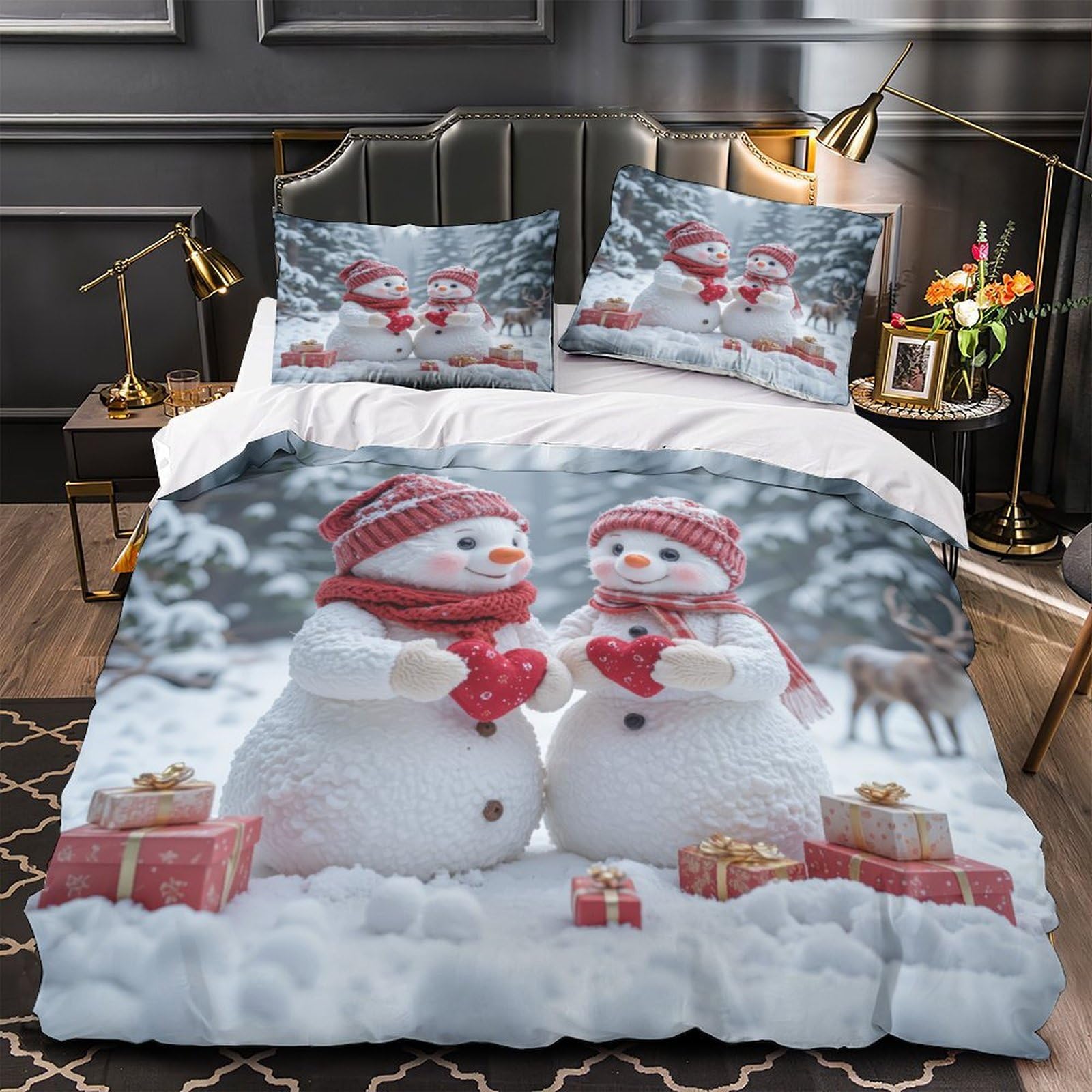 Parure de lit escargot 3D housse de couette microfbre 260x220cm