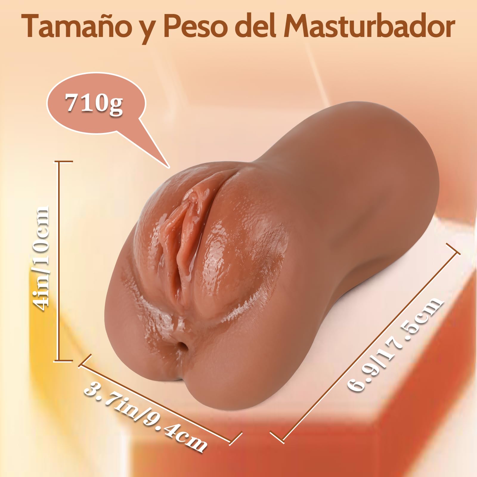 710G Masturbádores Masculino Real Juguetes Sexuales - 3D Masturbador Masculino Juguete Sexuale para Hombre con Vagina Realista y Anal Apretado Coños Sexuales Realista Juguetes Eróticos para Adultos