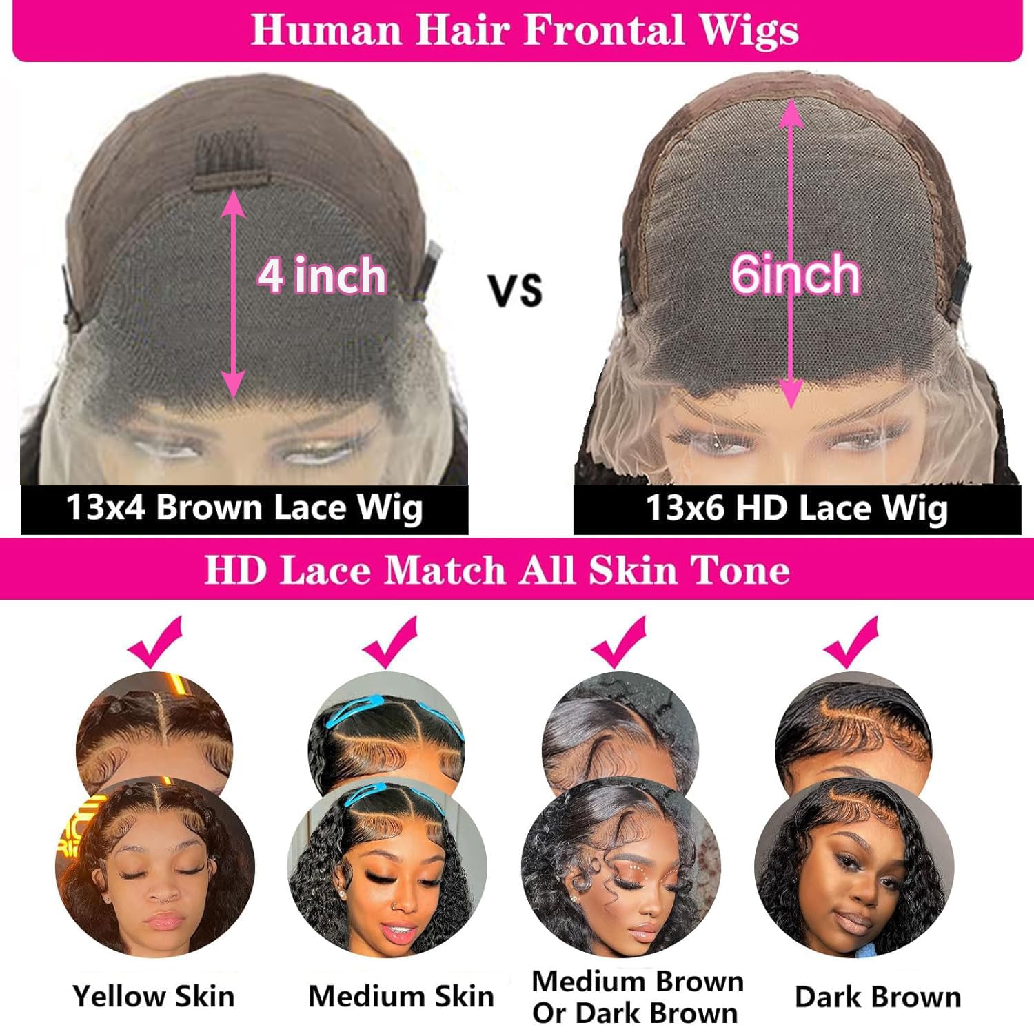30 Inch Wigs Human Hair 13x6 Lace Front Wigs Human Hair Pre Plucked Deep Wave Lace Front Wigs Human Hair for Women Wigs Human Hair with Baby Hairline