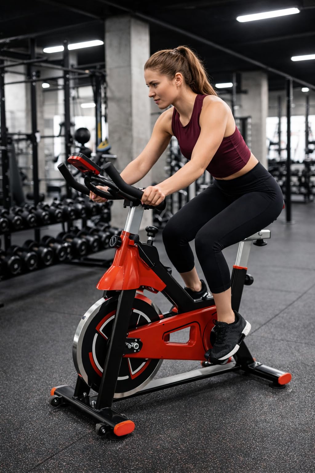 FFitness Cyclette da Casa Professionale, Bicicletta ad attrito Bici da Fitness FIT BIKE Cardio e Volano 13kg Ergonomica