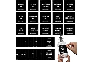 Premium Oil and Vinegar Label Pack for Kitchen Organization
