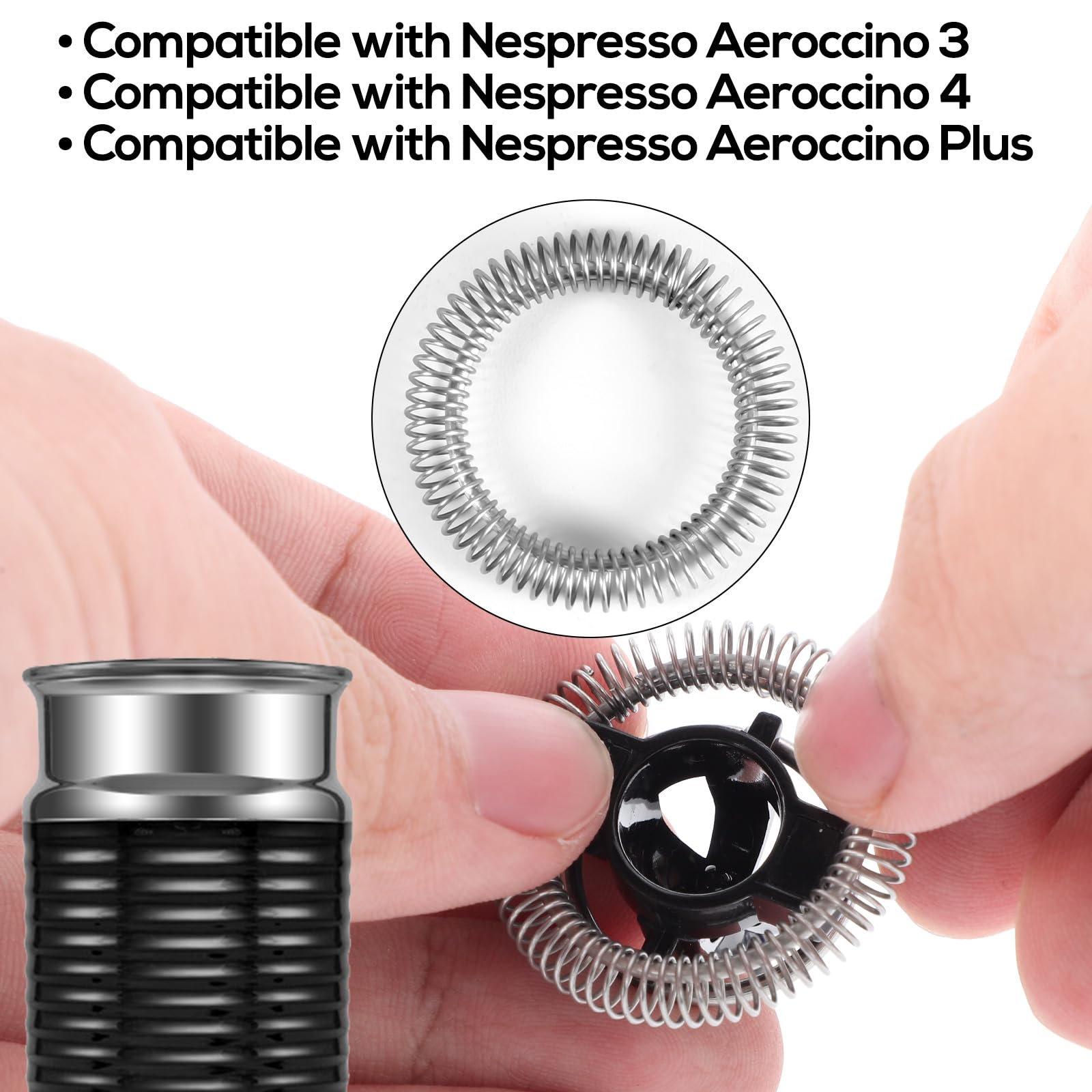 Frusta Montalatte Compatibile Nespresso Aeroccino 3/4 - Ricambio Originale Per Schiuma Perfetta - Foto 11