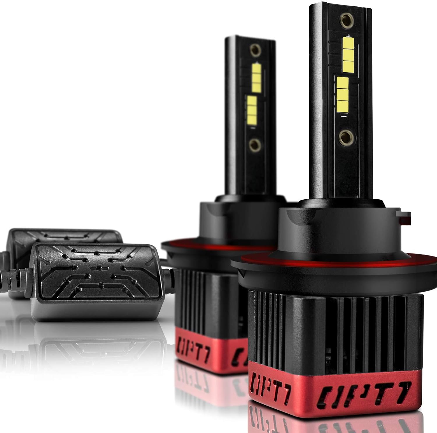 FluxBeam CORE CHOICE H13 9008 LED Headlight Bulbs with FX-7000 CREE Chip Plug-N-Play Conversion Kit - 9,000LM 6000K Cool White - Built. Not Bought