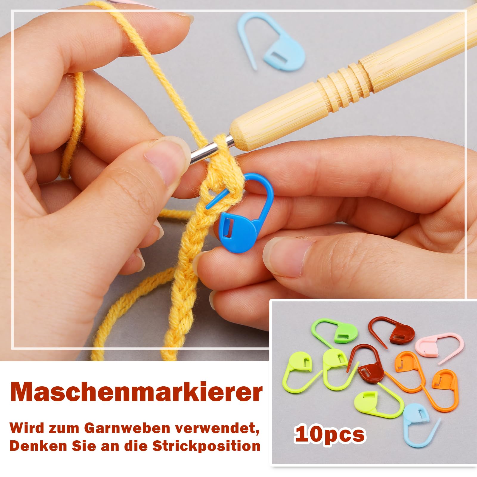 Aiguilles Fer Pour Tresses Kit 9 Aiguilles Dreadlocks Nbeads - Outils Crochet Fer 3.5-5.5mm Pour Tressage Marqueur De Maille Crochet