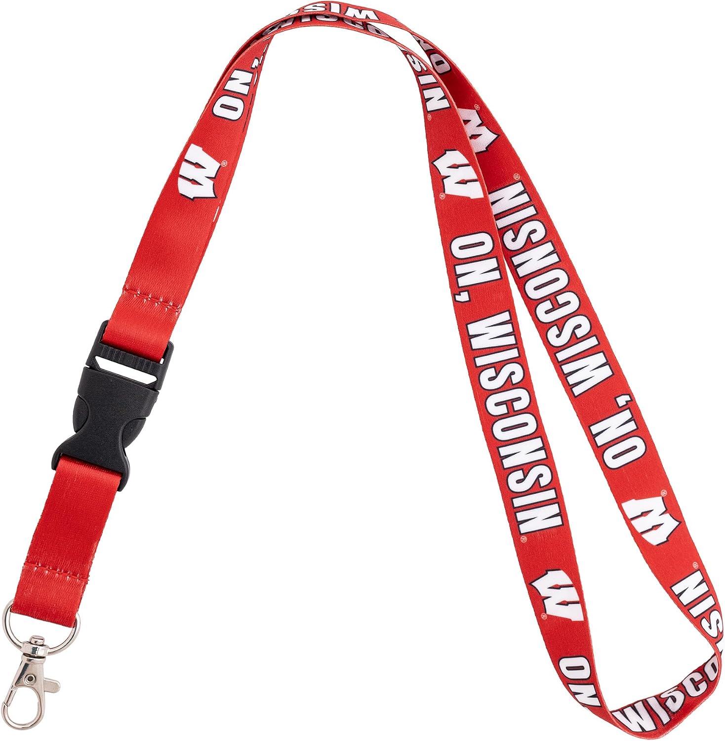 Desert Cactus University of Wisconsin Lanyard Badgers Keychain