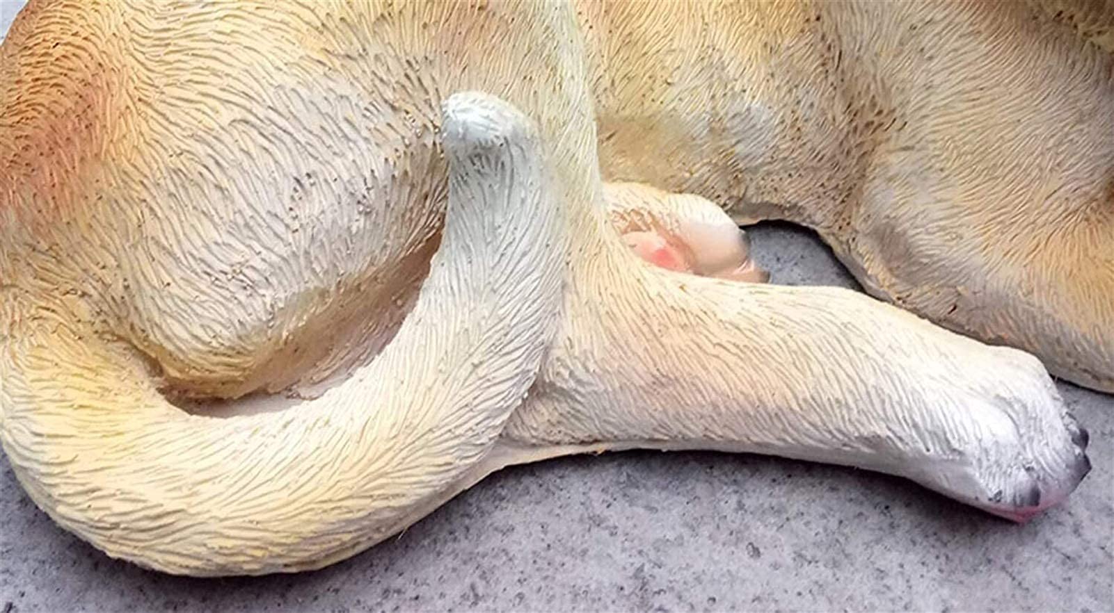 Ornamenti da giardino per esterni Statua di cane artificiale Scultura di a